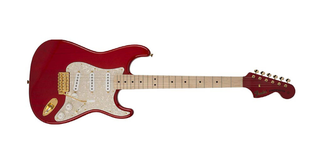 SCANDAL Mami's Signature Fender Japan Stratocaster Electric Guitar, Red