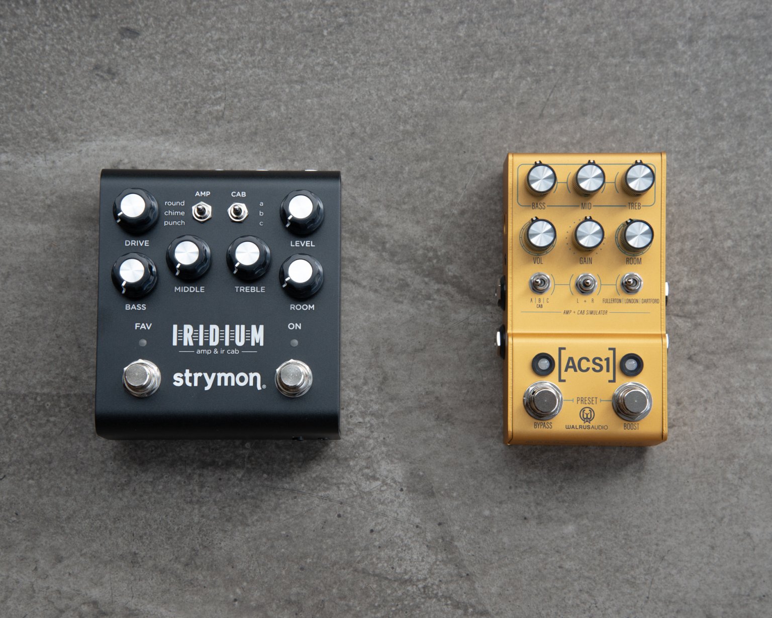 Amp Modellers Strymon Iridium vs Walrus Audio Mako Series ACS1 Swee