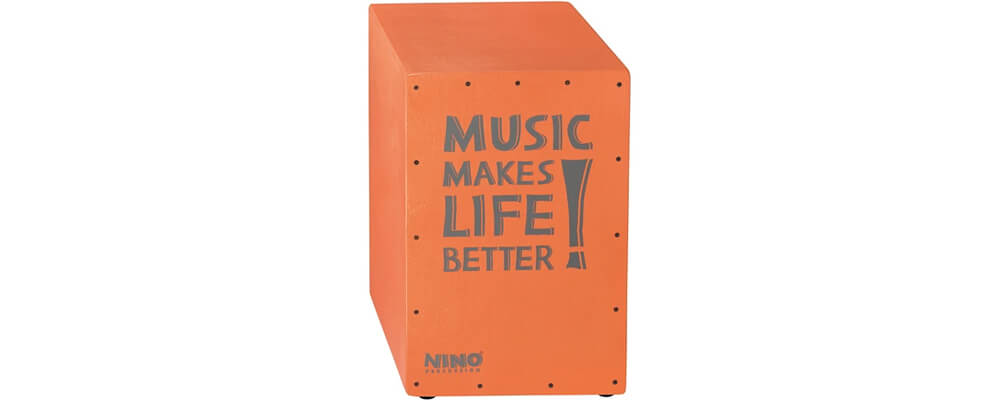 NINO Percussion NINO952SA 17-3/4Inch Tall, Birch Cajon, Salmon
