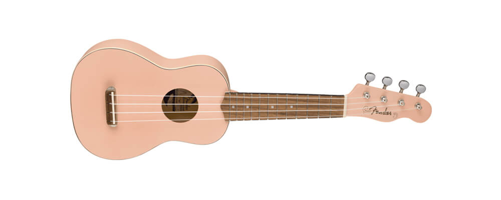 Fender Venice Soprano Ukulele, Shell Pink