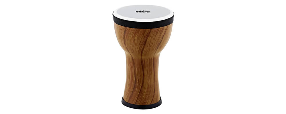 NINO Percussion NINO-EMDJ-TA 6inch Elements Mini Djembe, Plastic Head, Twisted Amber
