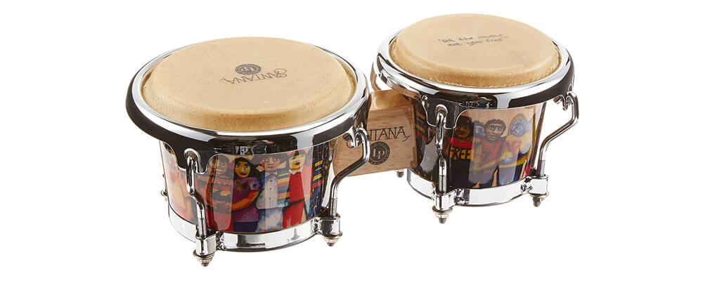 Latin Percussion LPM200-AW Music Collection Santana Mini Tunable Wood Bongo