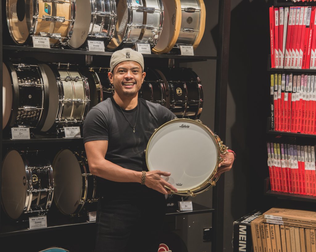 Drummere at Swee Lee Malaysia Music Store in Lot 10 Kuala Lumpur