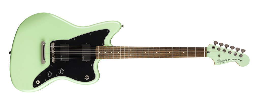 Squier Contemporary Active Jazzmaster HH Electric Guitar, Laurel fretboard, Surf Pearl double humbuckers