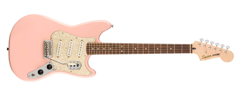 Squier Paranormal Series Cyclone Electric Guitar, Shell Pink
