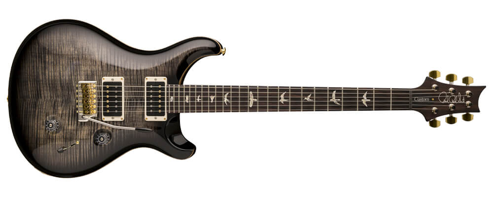 PRS Custom 24 Electric Guitar w/Case, Black Gold Burst