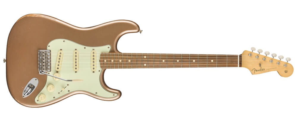 Fender Vintera Road Worn 60s Stratocaster Electric Guitar, PF FB, Firemist Gold Những lầm tưởng về đàn guitar
