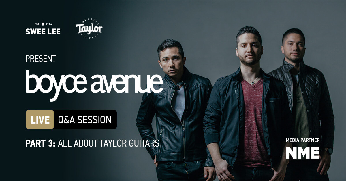 Boyce Avenue talk Taylor Guitars