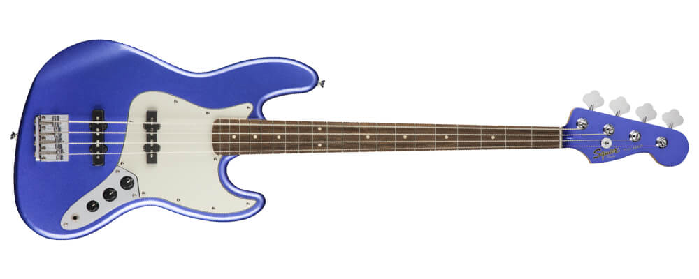 Squier Contemporary Jazz Bass Guitar, Laurel FB, Ocean Blue