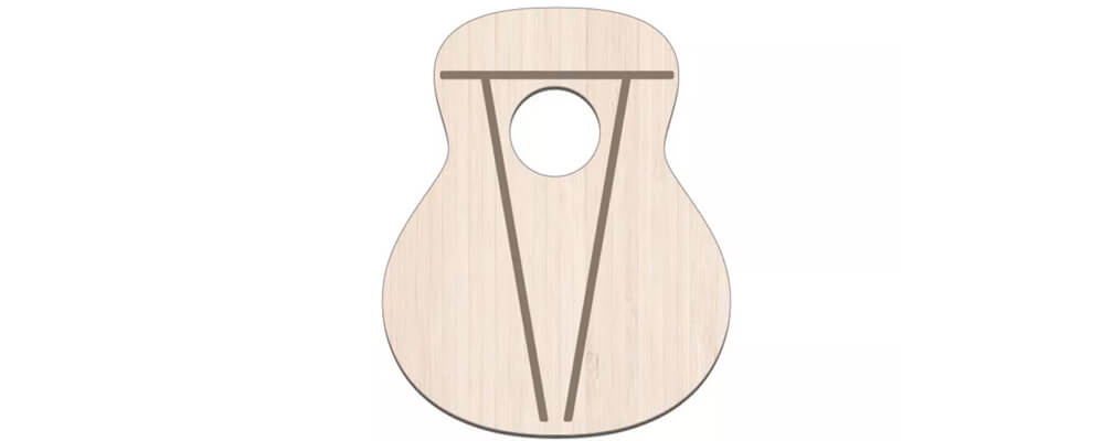 V-Class Acoustic Guitar Bracing