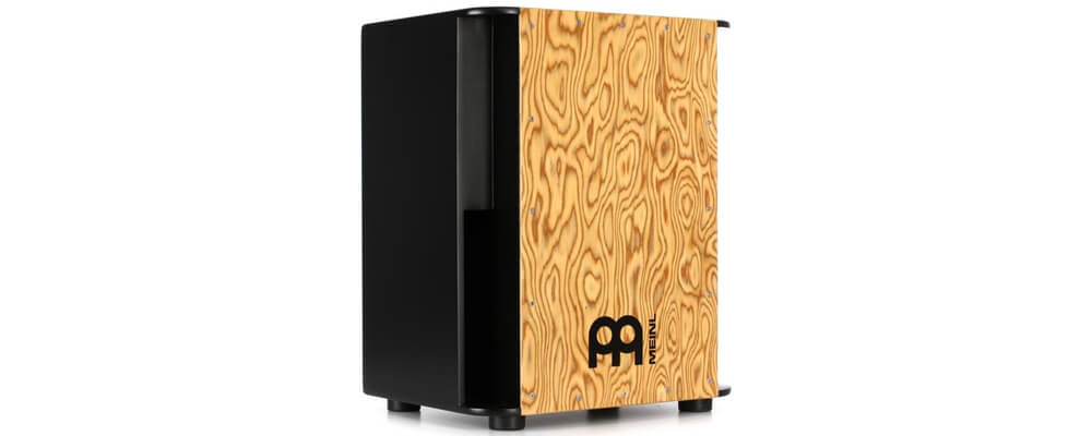 MEINL Percussion SUBCAJ6MB-M Vertical Subwoofer Cajon, Makah-Burl