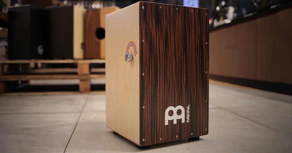 a cajon in a music store