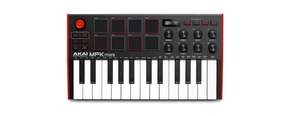 Akai MPK Mini Mk3 Compact Keyboard Controller Home Recording Studio