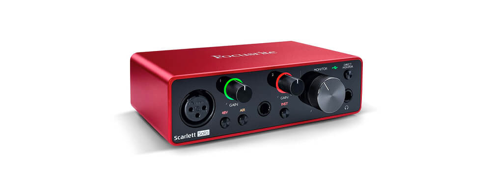 Focusrite Scarlett Solo Home Recording Studio