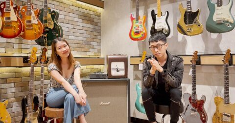 Linying and Evan Low, songwriters of The Road Ahead, National Day theme song