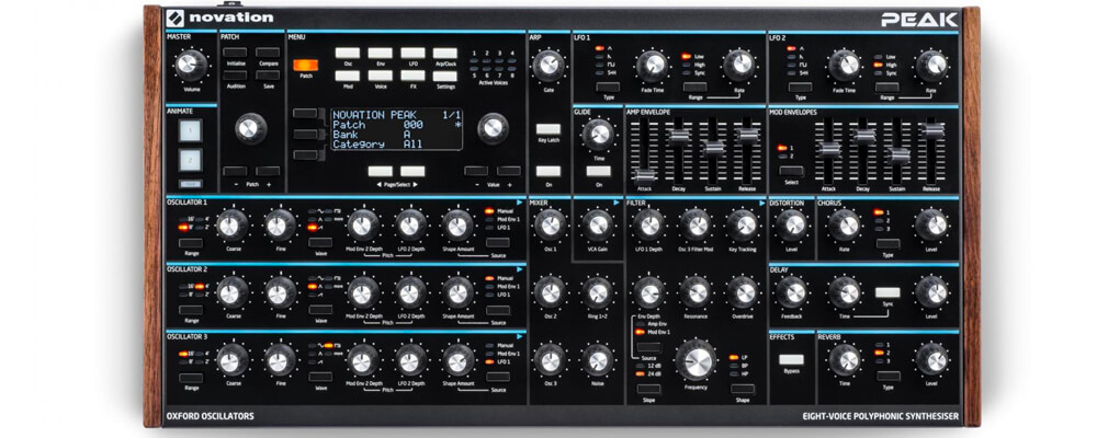 Novation Peak Eight-voice Polyphonic Desktop Synthesiser