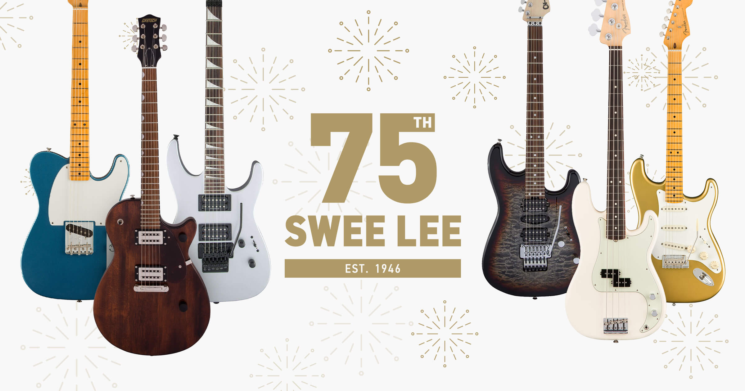 Guitar Electric Tuyển Chọn Cho Bộ Sưu Tập Kỷ Niệm 75 Năm Thành Lập Swee Lee  - Swee Lee Blog