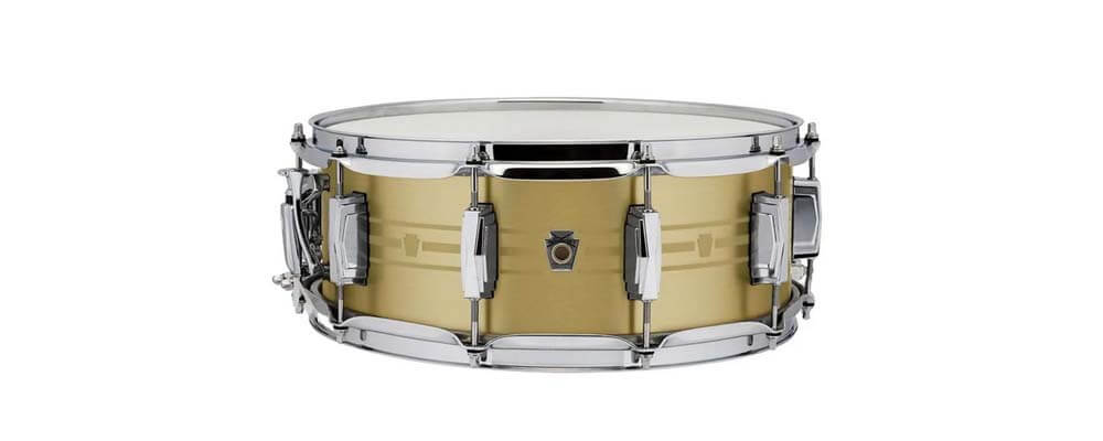 5. Ludwig LBR5514 Heirloom Brass Snare Drum