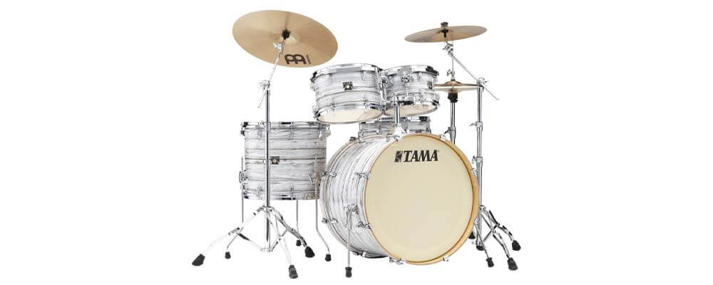 Panduan Hadiah untuk Drummer 2023 TAMA CK52KRS-ICA Superstar Classic Maple 5-Piece Drum Shell Kit, Ice Ash Wrap